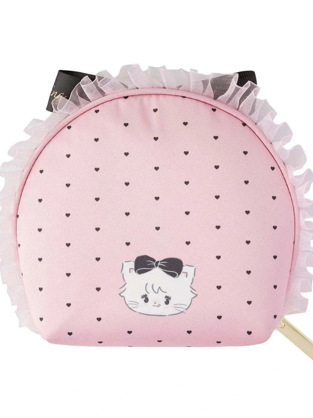 Mikko Illustrations Lil ala mode Ribbon Pouch (Black Style Mousse)